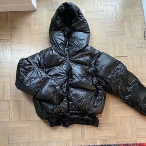 Black Detachable Puffer Ski Jacket